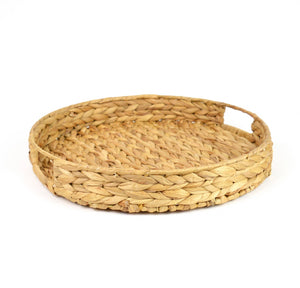 Natural Woven Round Tray