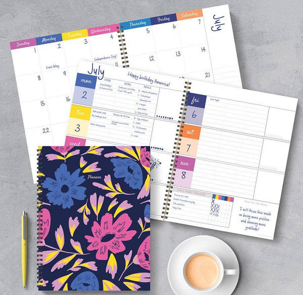 Bright Blooms Large Planner