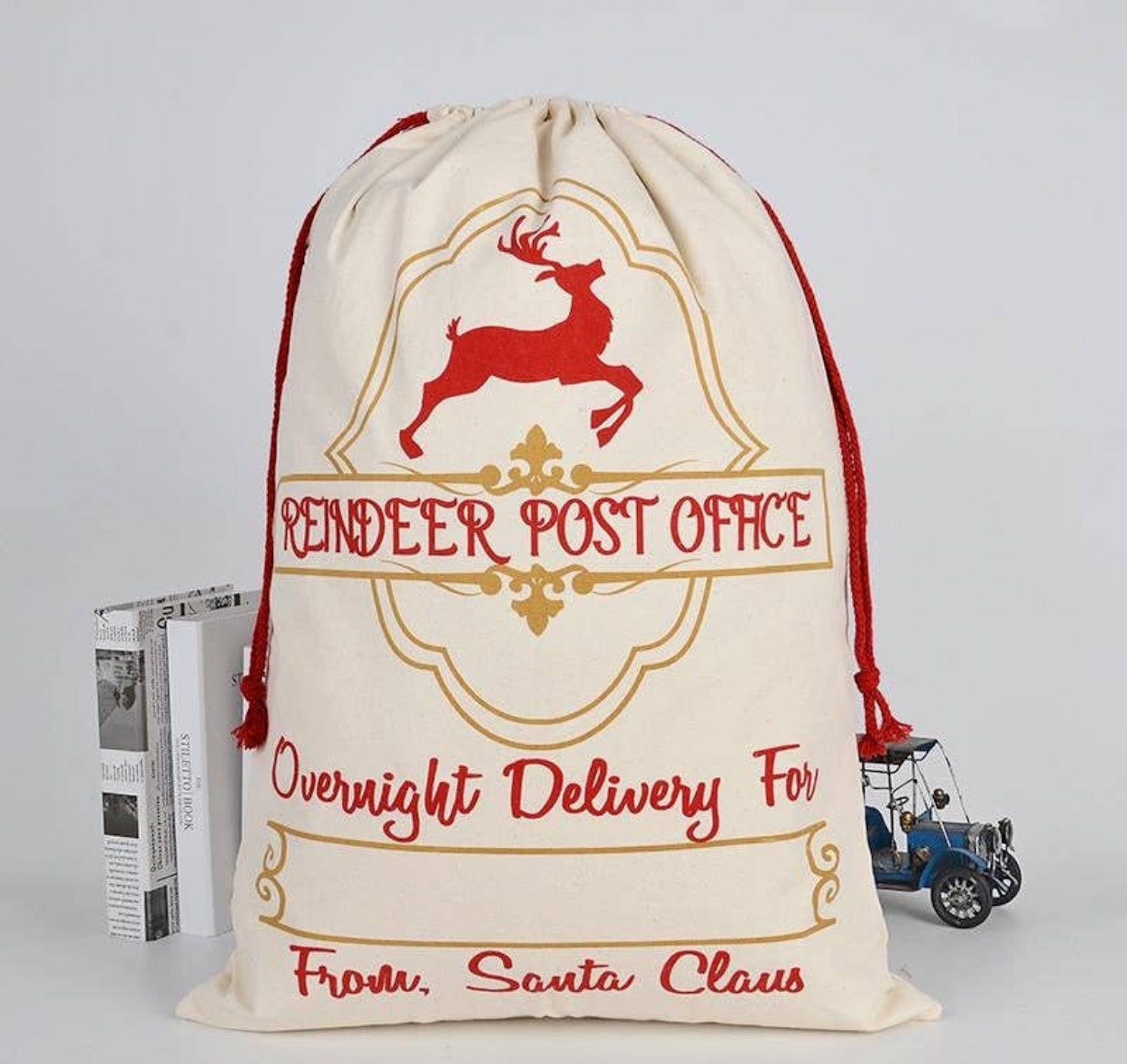 Reindeer Post Office Bag