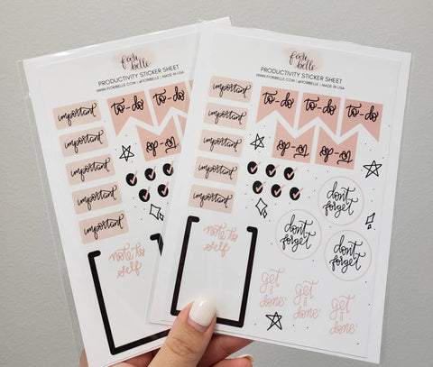 Productivity Planner Stickers