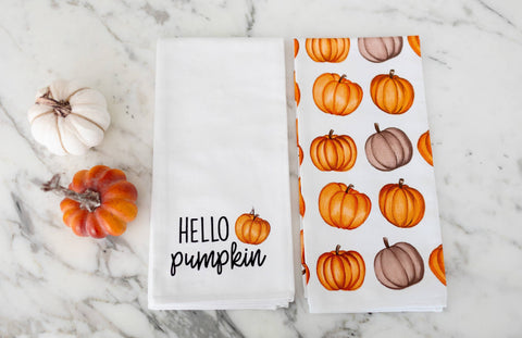 Hello Pumpkin Dish Towel Set