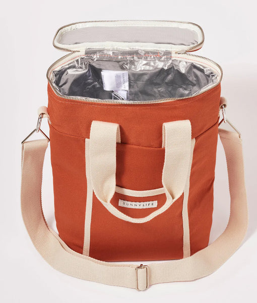 Terracotta Canvas Cooler Bag