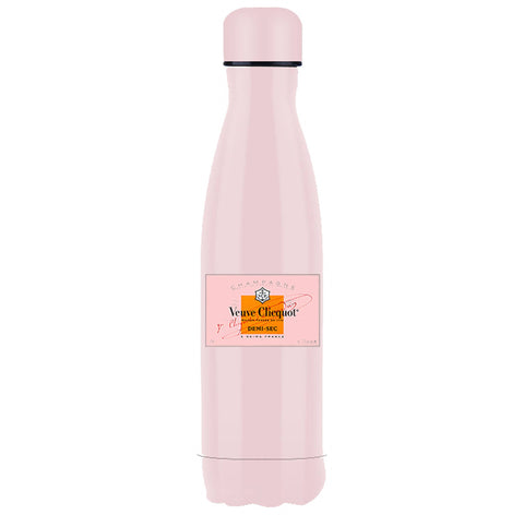 Pink Veuve Water Bottle